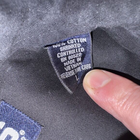 Crable Sportswear Large Texas Tech Red Raiders Black Button Down Shirt LS - Picture 7 of 8